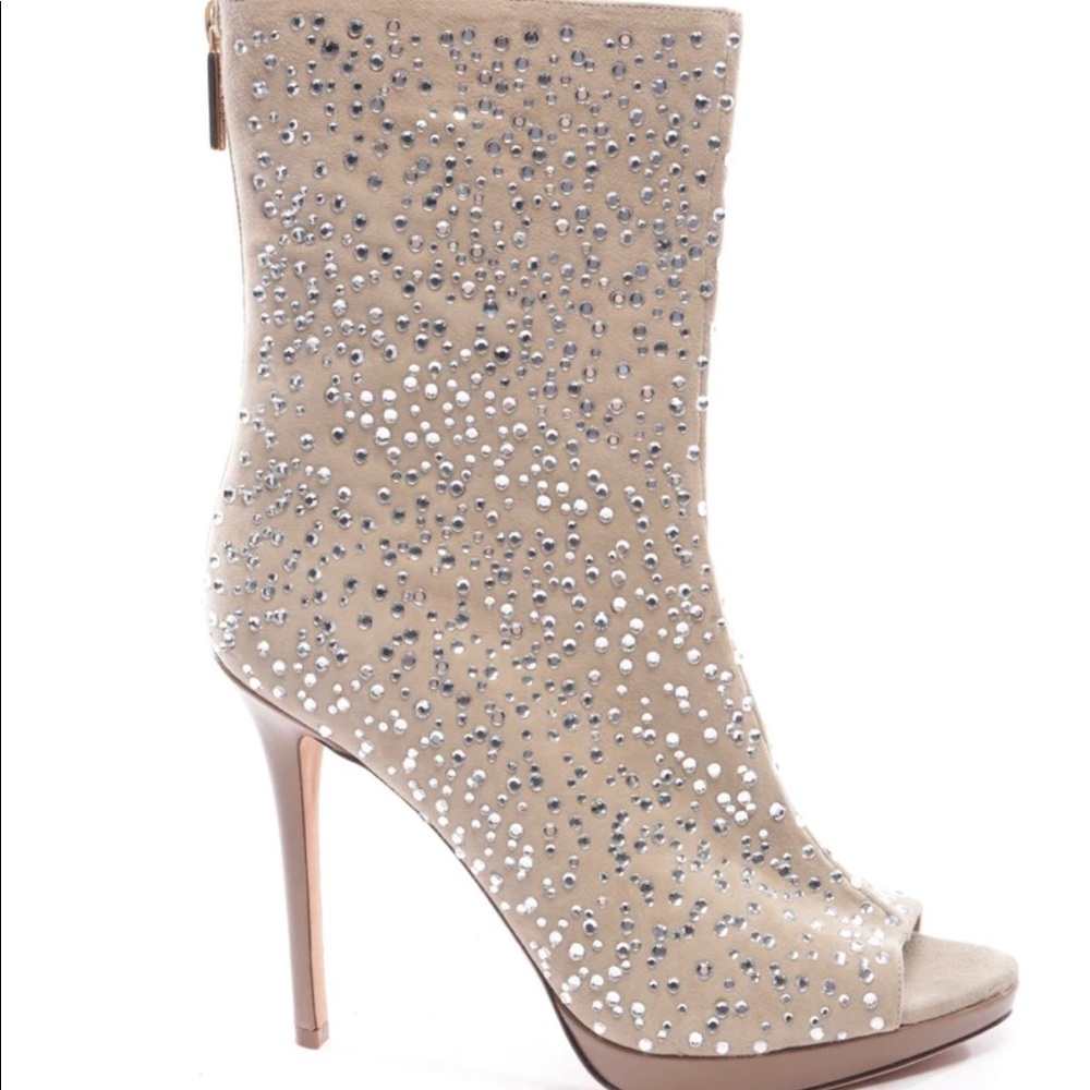 Herve Leger- Thelia Swarovski Crystal Booties